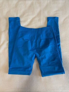 High-Rise Women's Blue Performance Leggings